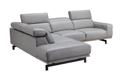 J&M Furniture Davenport Light Grey Sectional in Left Facing