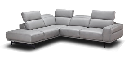 J&M Furniture Davenport Light Grey Sectional in Left Facing