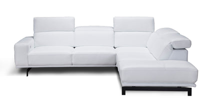 J&M Furniture Davenport Snow White in Right Facing