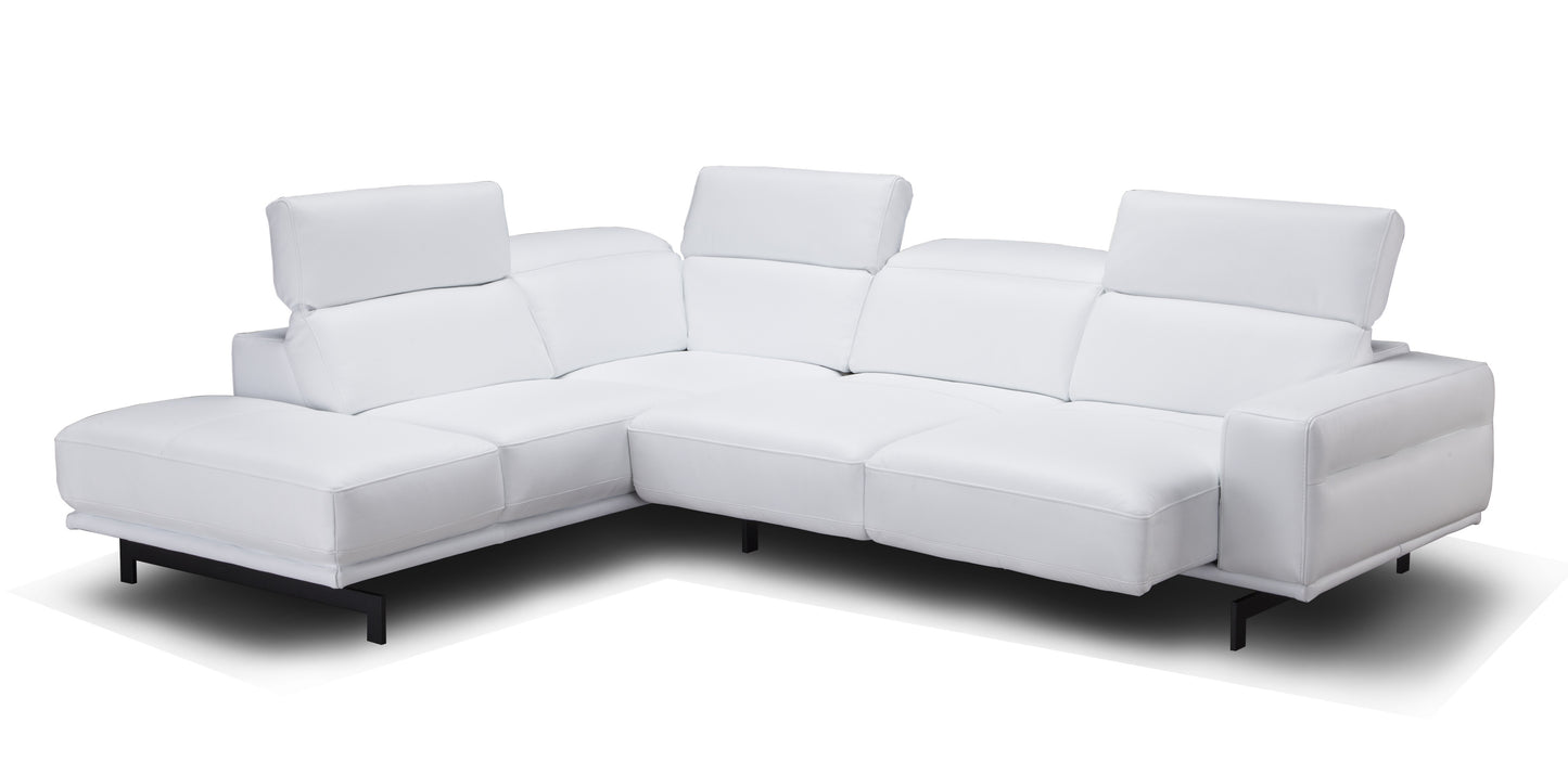 J&M Furniture Davenport Snow White in Left Facing