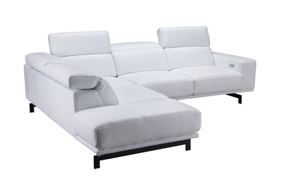J&M Furniture Davenport Snow White in Left Facing