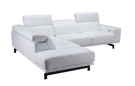 J&M Furniture Davenport Snow White in Left Facing