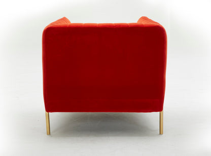 J&M Furniture Deco Chair in Pumpkin Fabric