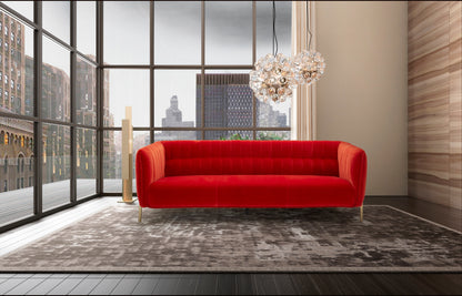 J&M Furniture Deco Sofa in Pumpkin Fabric