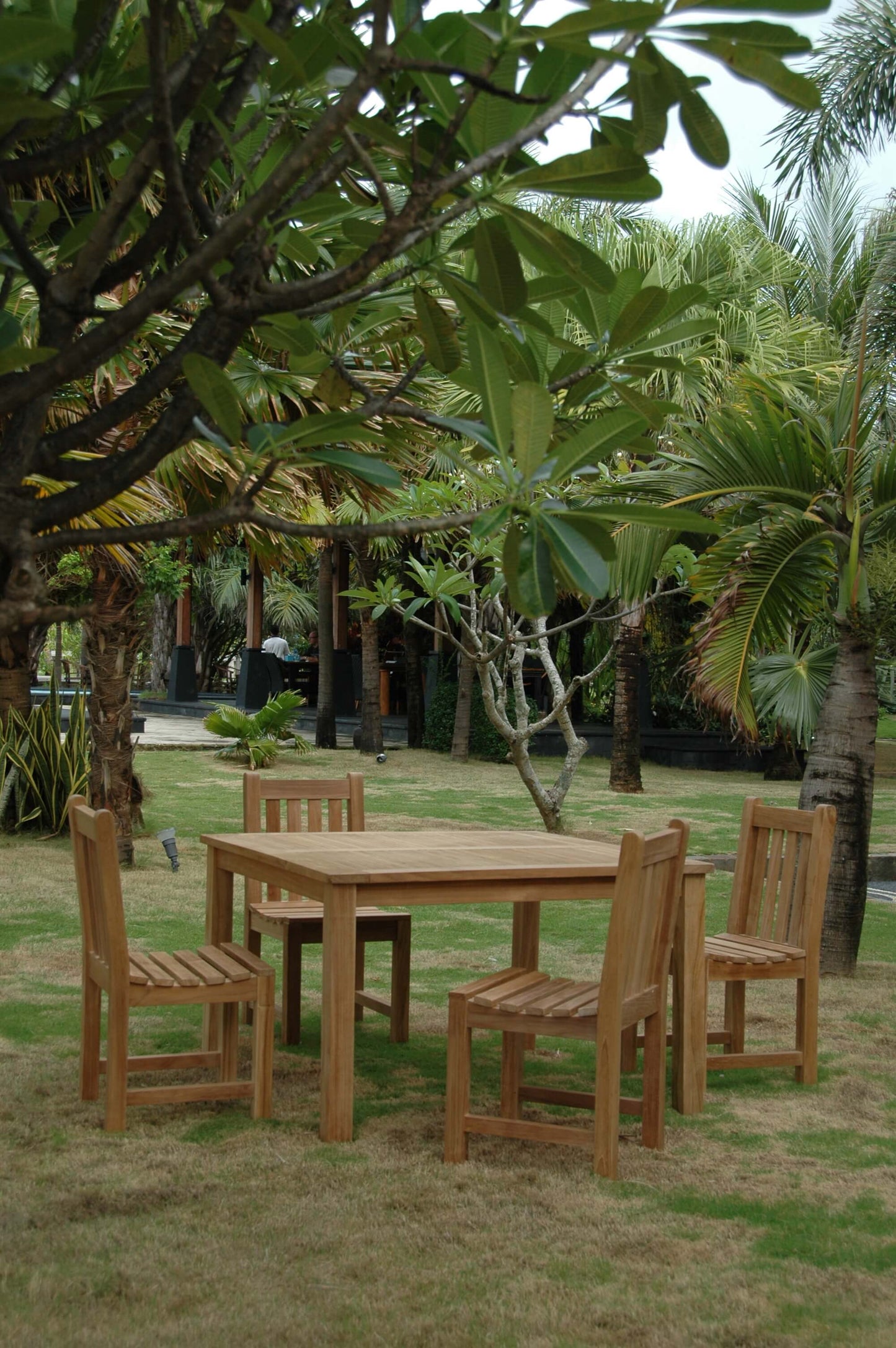 Anderson Teak Windsor Classic Side Chair 5-Pieces Dining Table Set