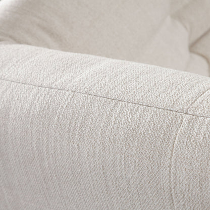 Ezra 5PC Corner Sectional in Cream Fabric by Diamond Sofa