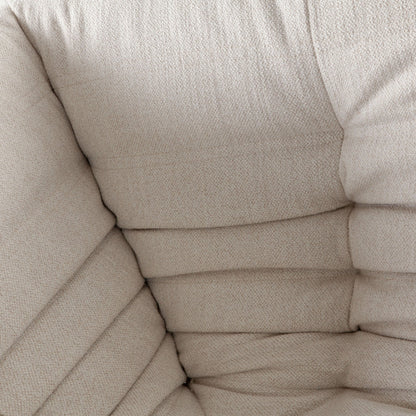 Ezra 5PC Corner Sectional in Cream Fabric by Diamond Sofa