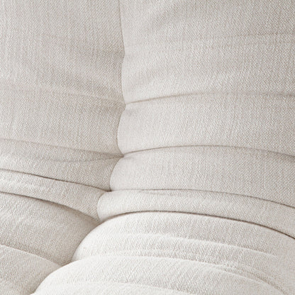 Ezra 5PC Corner Sectional in Cream Fabric by Diamond Sofa