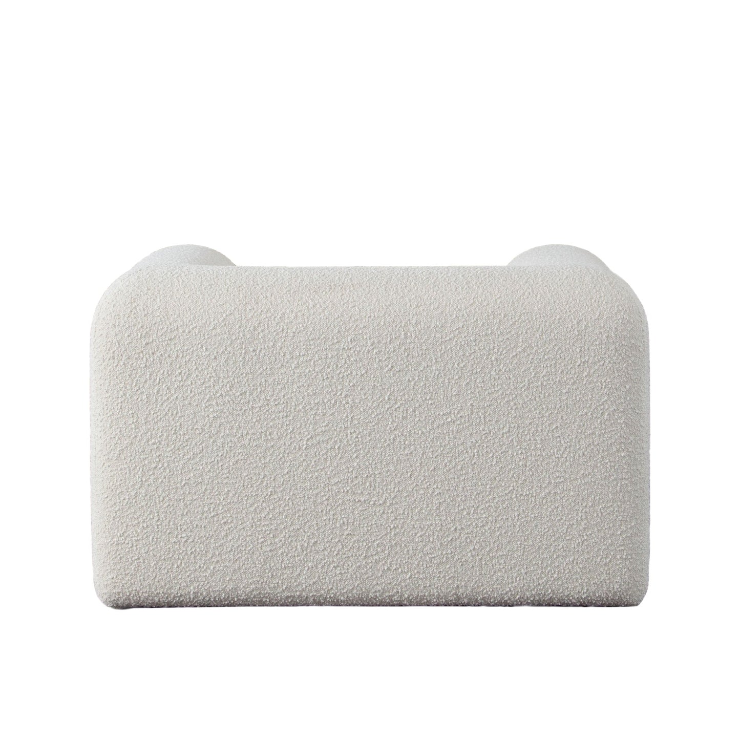 Form Chair in Ivory Boucle Fabric by Diamond Sofa