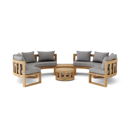 Anderson Teak SET-811 Circular Modular Deep Seating Set