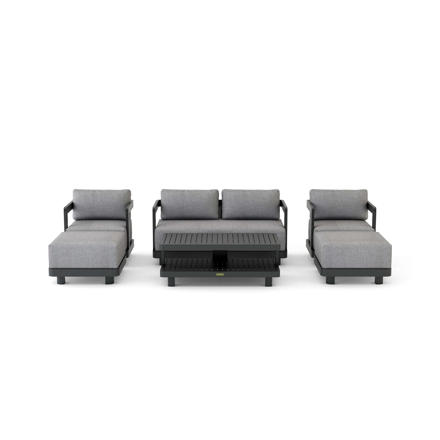 Anderson Teak SET-902-AL 6-pc Granada Aluminum Deep Seating