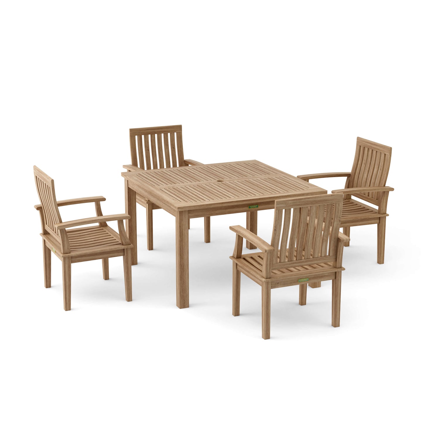 Anderson Teak Windsor Brianna 5-Pieces Dining Table Set