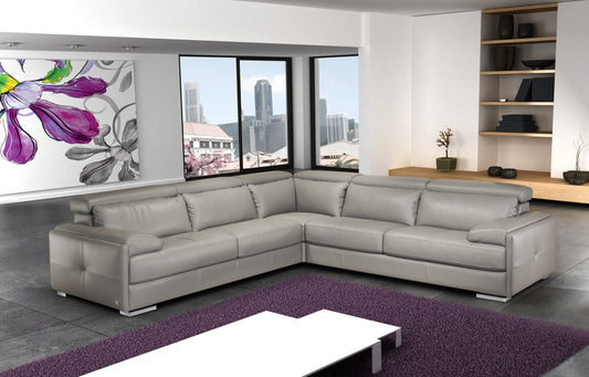 J&M Furniture Gary Italian Leather Sectional