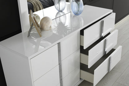 J&M Furniture Giulia Night Stand Right Facing in White