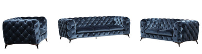 J&M Furniture Glitz Sofa in Blue
