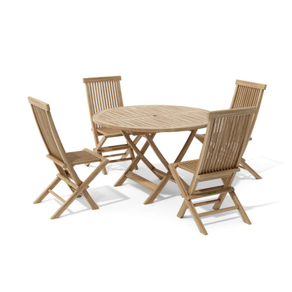 Anderson Teak Classic Bahama 5-Pieces Folding Dining Set