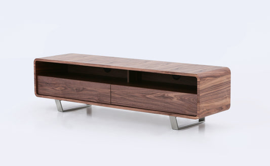 J&M Furniture Greenwich TV Base in Walnut