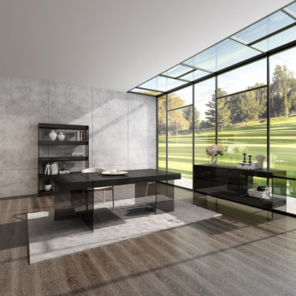 J&M Furniture Cloud Buffet in Grey High Gloss