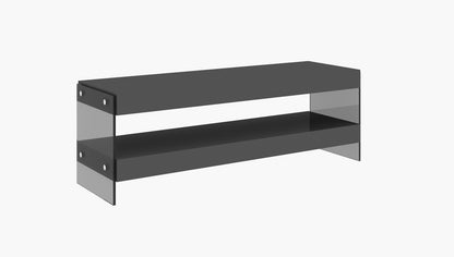 J&M Furniture Cloud Mini TV Base in Grey High Gloss