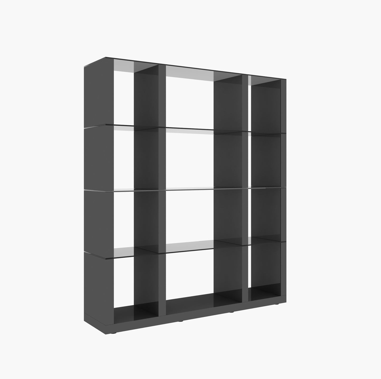 J&M Furniture Cloud Wall Unit in Grey High Gloss
