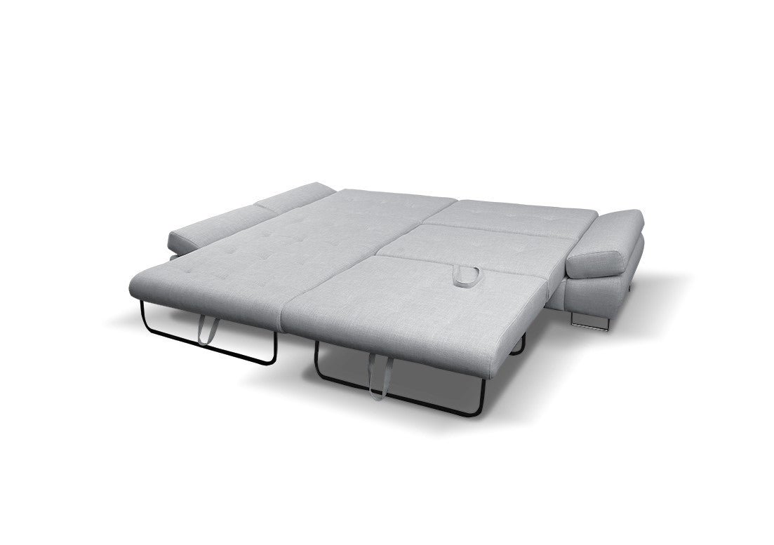 Maxima House Sectional Sleeper Sofa GREY with storage