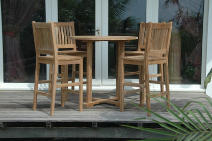 Anderson Teak Bahama Avalon 5-Pieces Round Bar Set