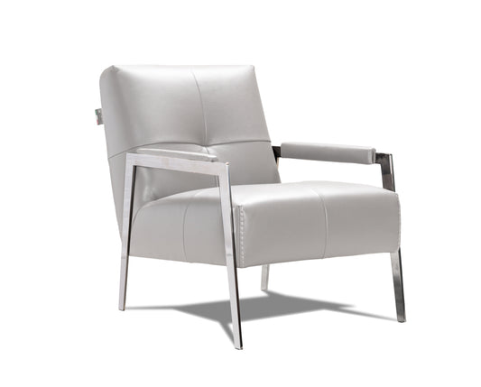 J&M Furniture I765 Arm Chair in Light Grey