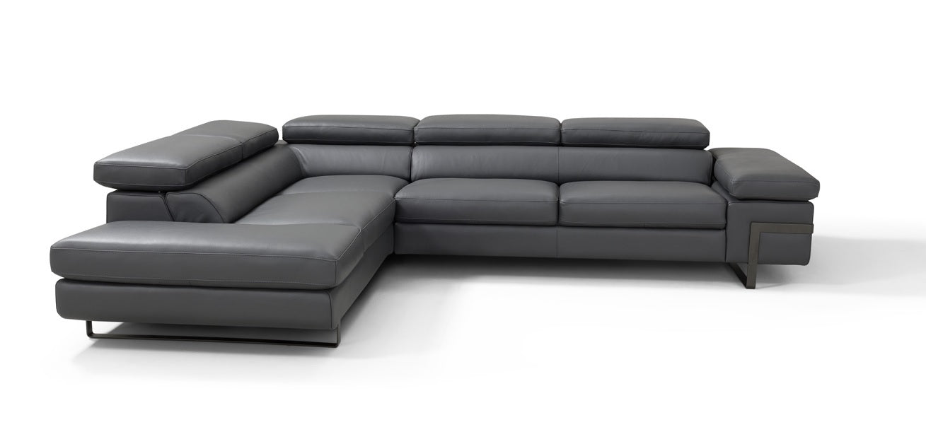 J&M Furniture I867 Left Hand Facing Chaise in Grey