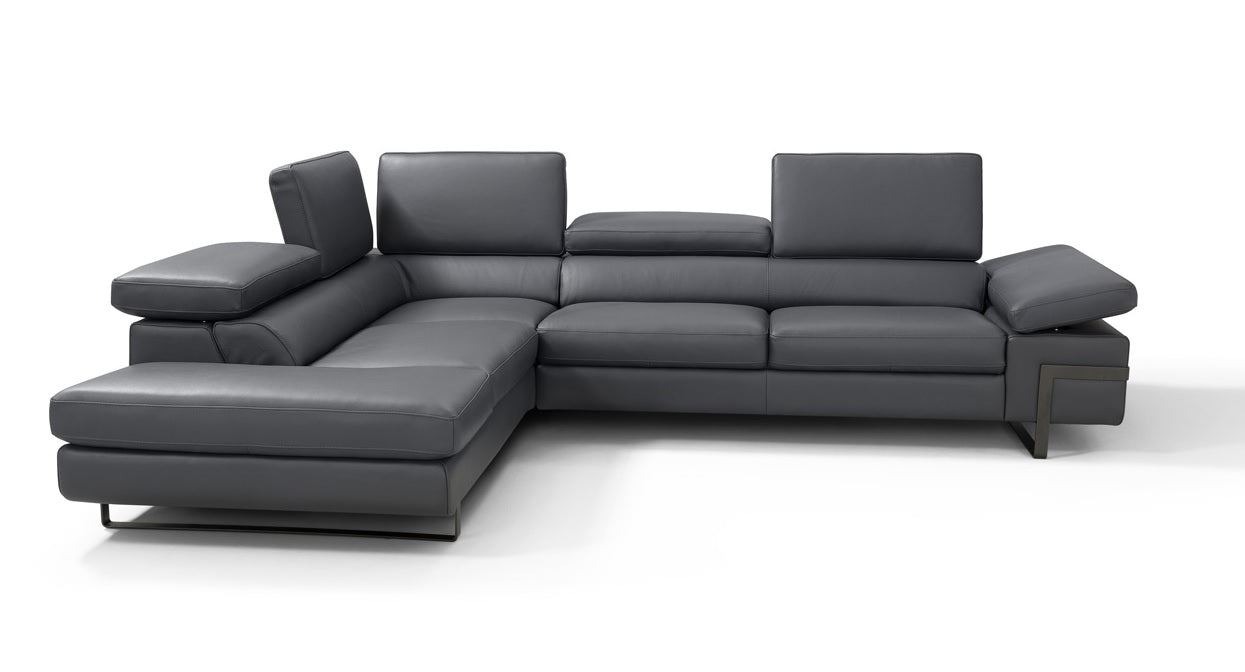 J&M Furniture I867 Left Hand Facing Chaise in Grey