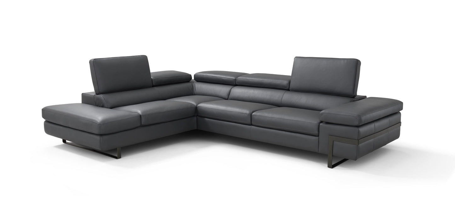 J&M Furniture I867 Left Hand Facing Chaise in Grey