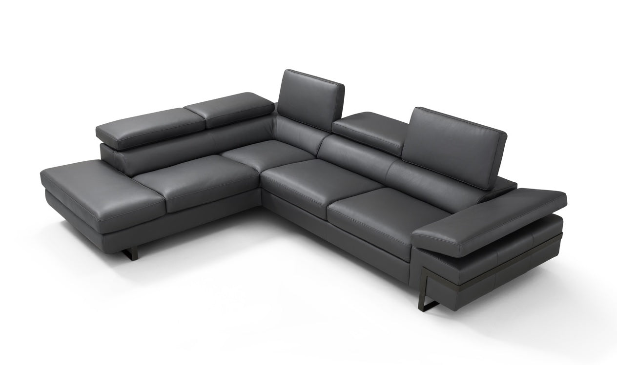 J&M Furniture I867 Left Hand Facing Chaise in Grey