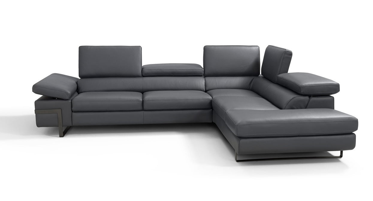 J&M Furniture I867 Right Hand Facing Chaise in Grey
