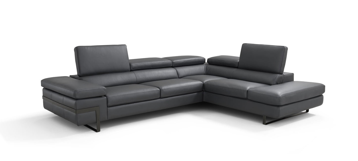 J&M Furniture I867 Right Hand Facing Chaise in Grey