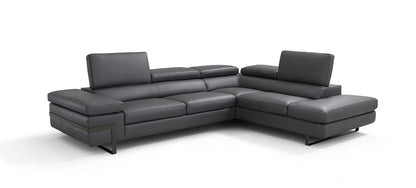 J&M Furniture I867 Right Hand Facing Chaise in Grey