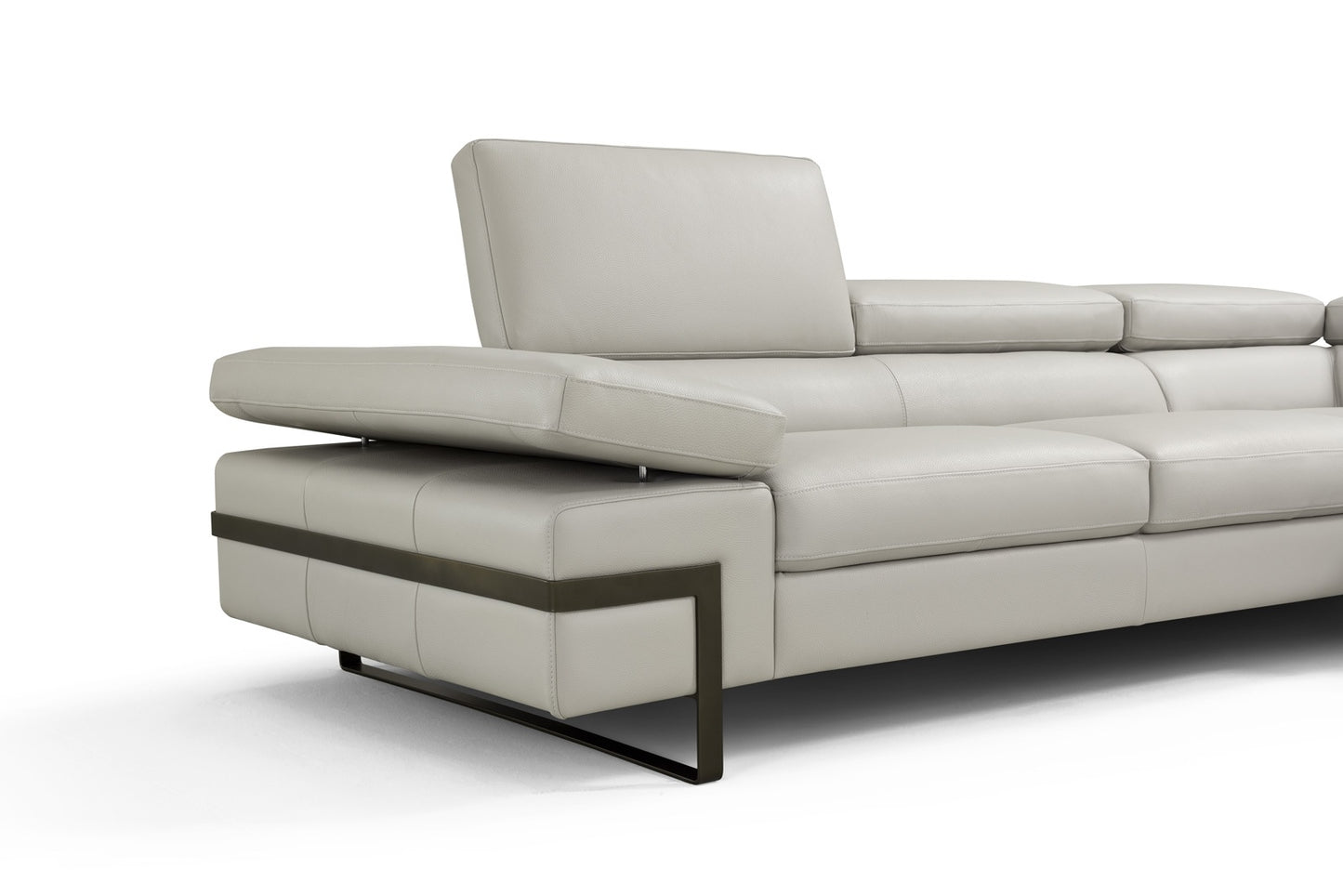 J&M Furniture I867 Left Hand Facing Chaise in Right Grey