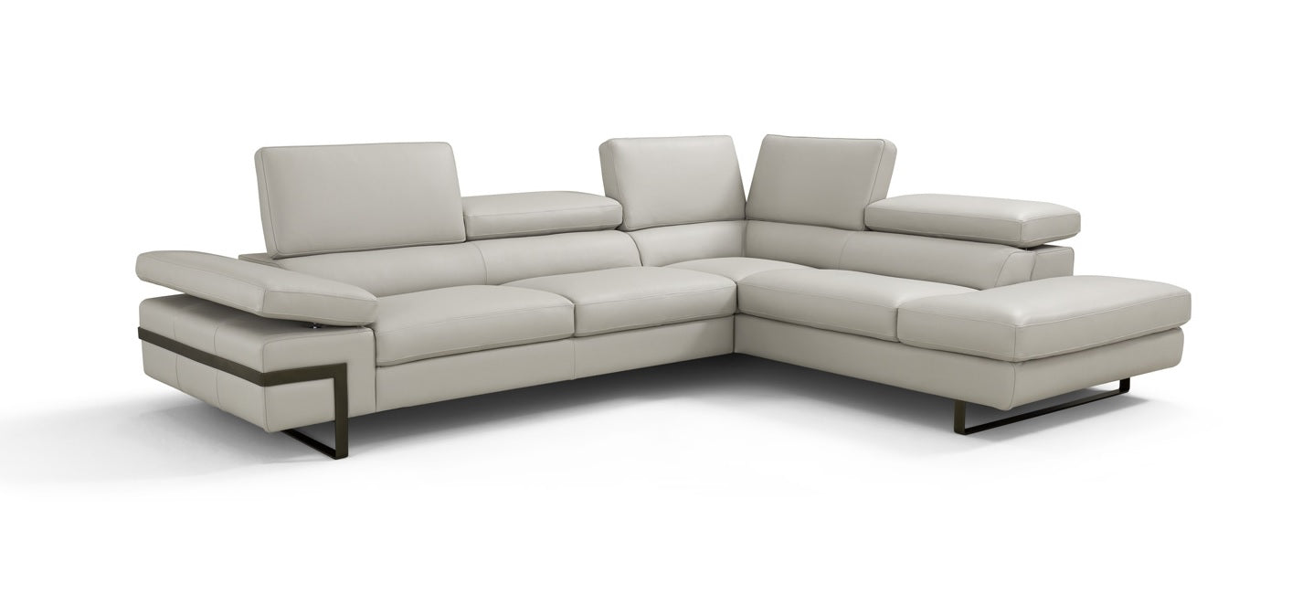J&M Furniture I867 Left Hand Facing Chaise in Right Grey