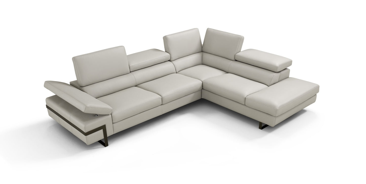 J&M Furniture I867 Left Hand Facing Chaise in Right Grey