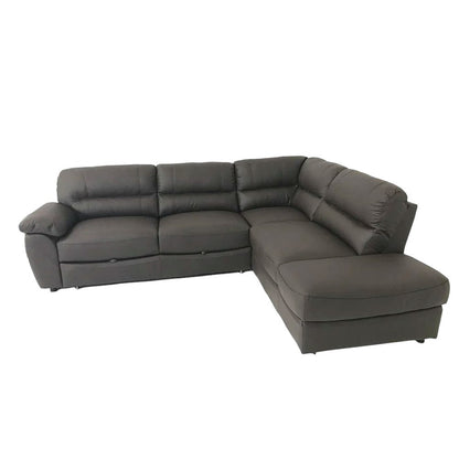 Maxima House Sectional Sleeper BALTICA Natural Leather Sofa with storage