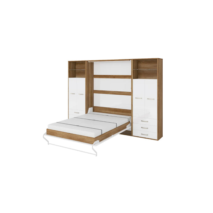 Maxima House Invento Vertical Wall Bed, Murphy Bed With Cabinets