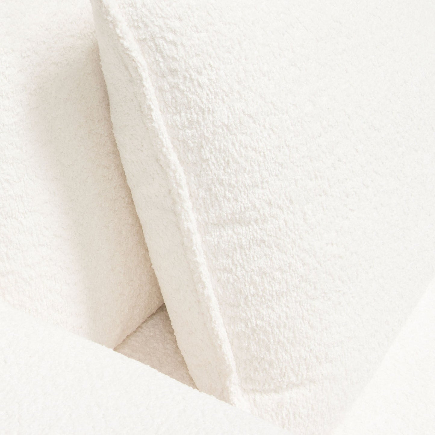 Ivy 2-Piece Modular Sofa in White Faux Shearling w/ Feather Down Seating by Diamond Sofa
