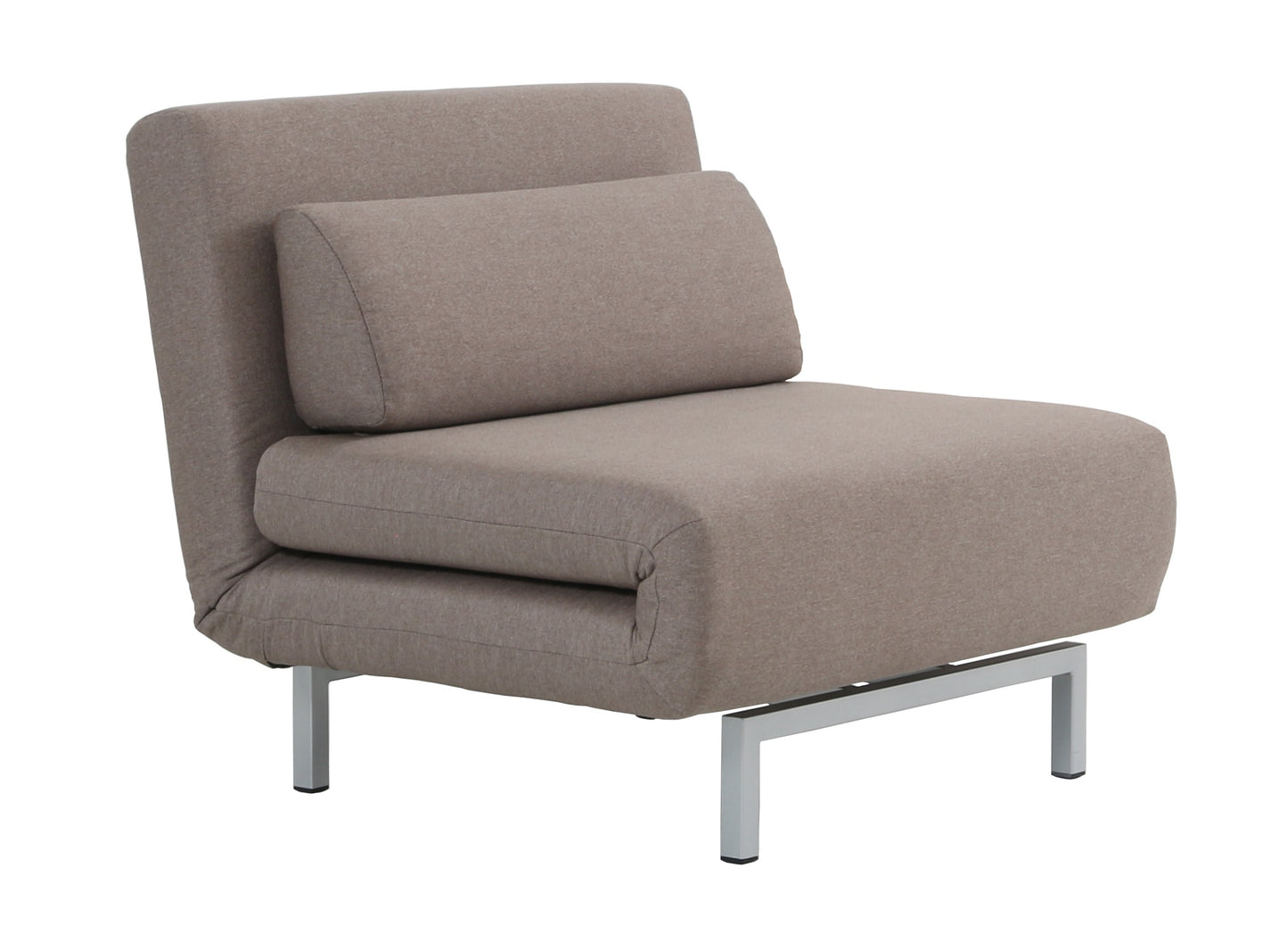 J&M Furniture Premium Chair Bed LK06-1 in Beige Fabric