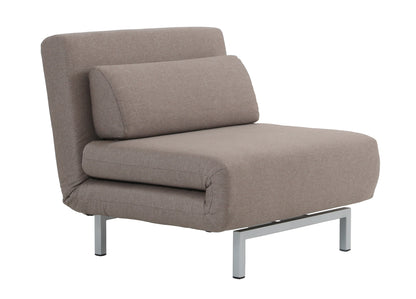 J&M Furniture Premium Chair Bed LK06-1 in Beige Fabric