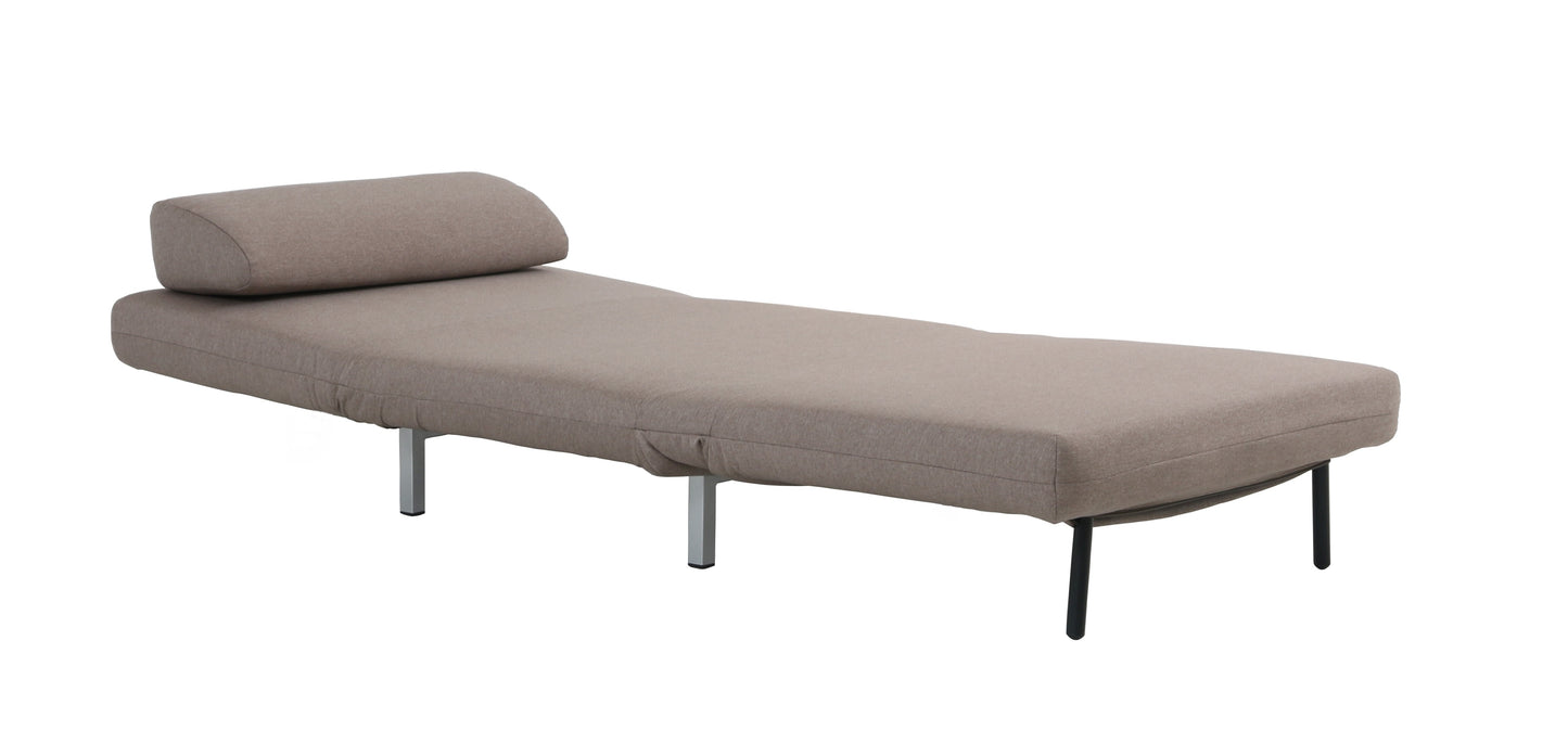 J&M Furniture Premium Chair Bed LK06-1 in Beige Fabric