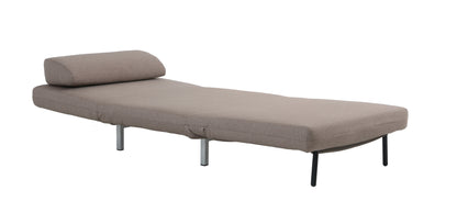 J&M Furniture Premium Chair Bed LK06-1 in Beige Fabric