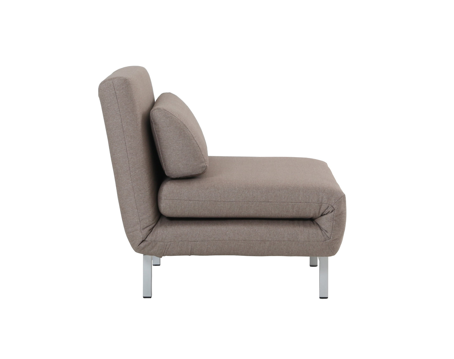 J&M Furniture Premium Chair Bed LK06-1 in Beige Fabric