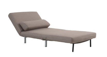 J&M Furniture Premium Chair Bed LK06-1 in Beige Fabric