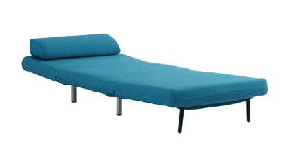 J&M Furniture Premium Chair Bed LK06-1 in Teal Fabric