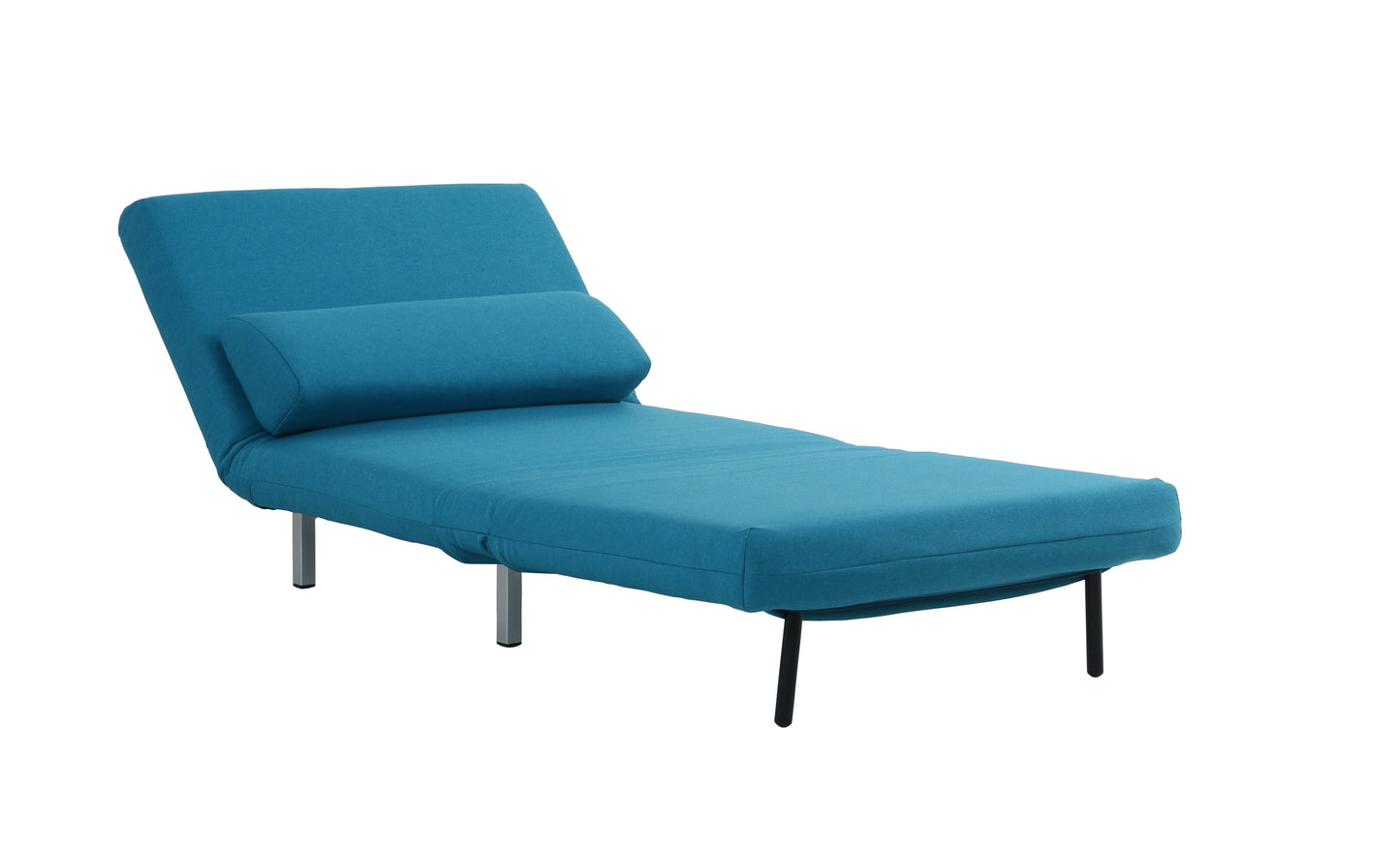 J&M Furniture Premium Chair Bed LK06-1 in Teal Fabric