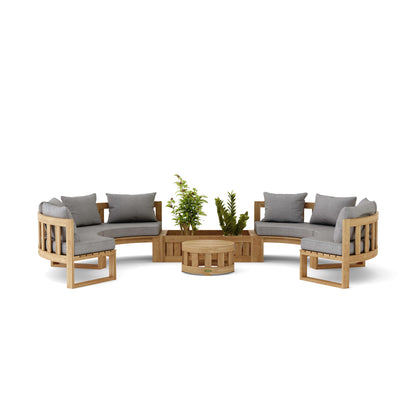 Anderson Teak SET-809 Circular Modular Deep Seating Set