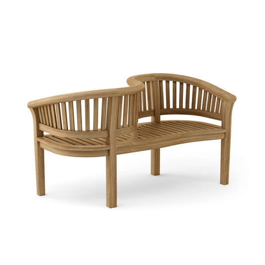 Anderson Teak Curve Love Seat 59"W 28"D 32"H